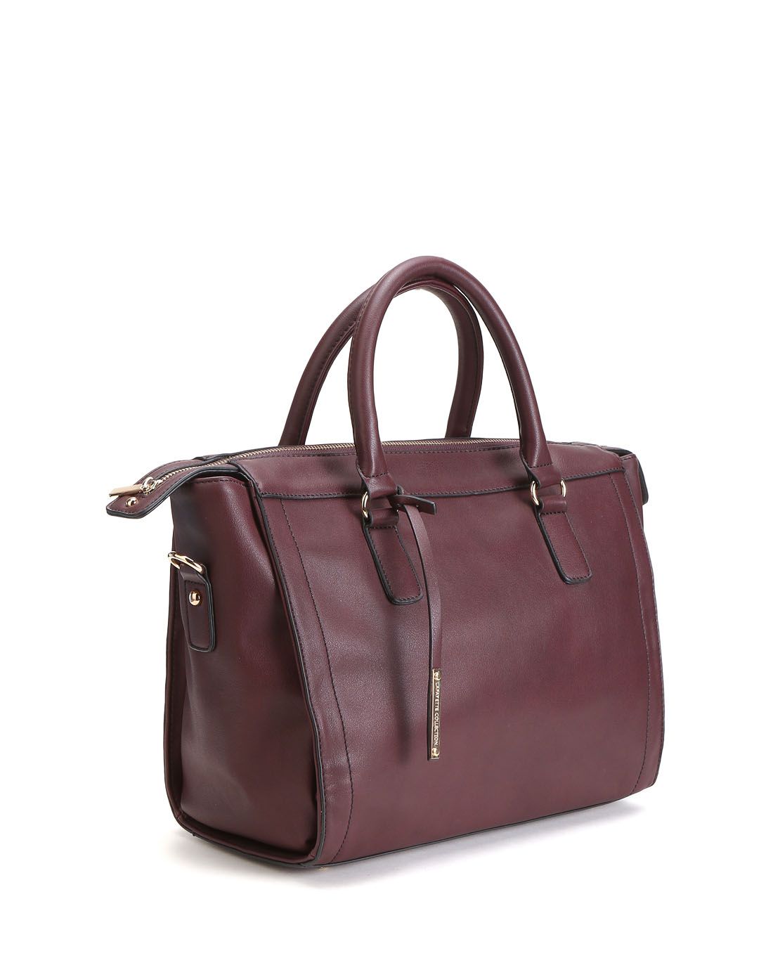 酒红色成熟简约两用包