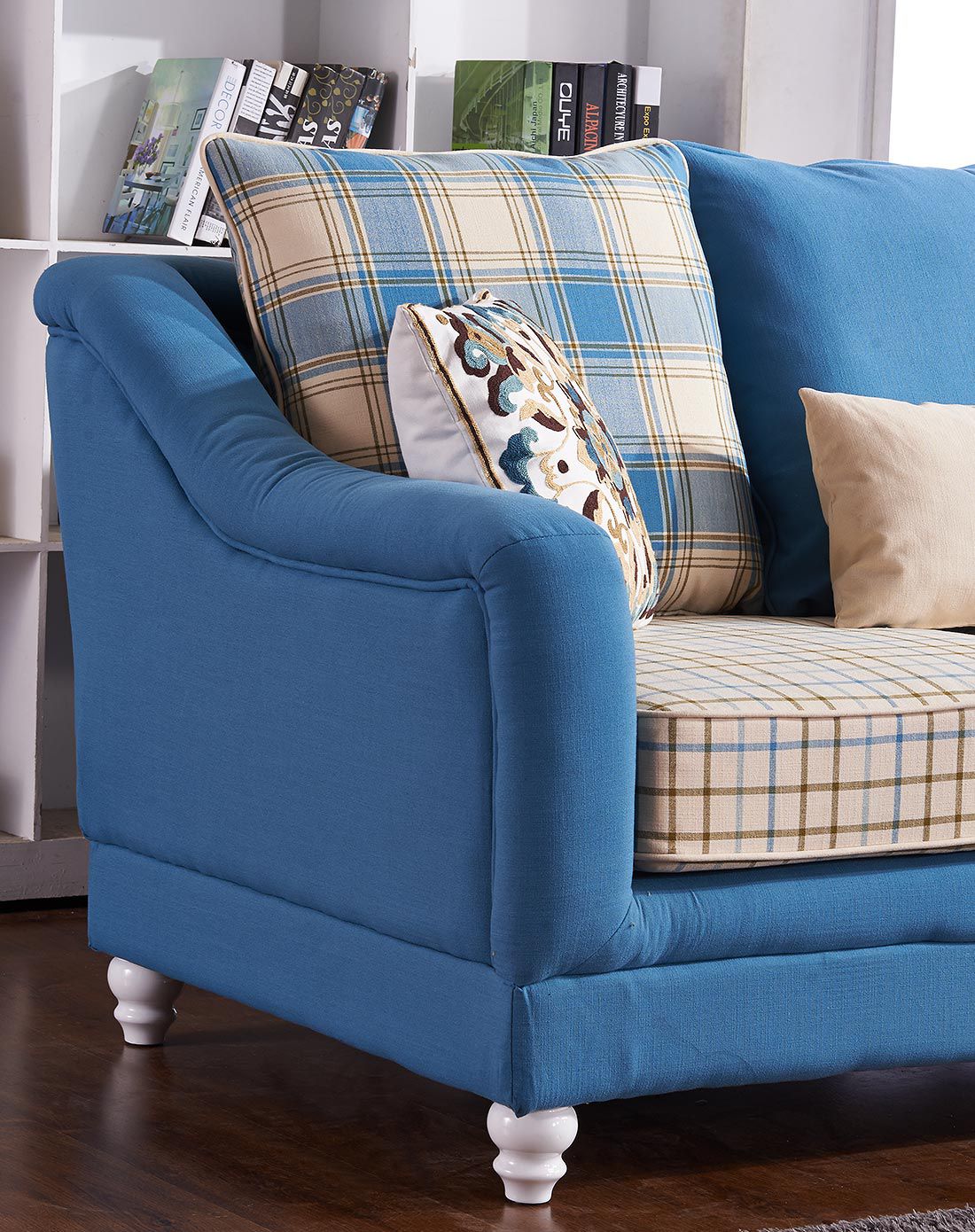 地中海风格棉麻布艺沙发1 3 贵