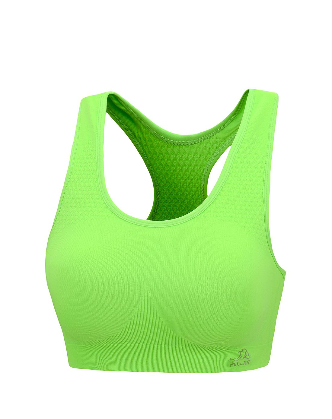 独特双背扣 女款霓虹绿色户外内衣 减震舒适(无钢圈)