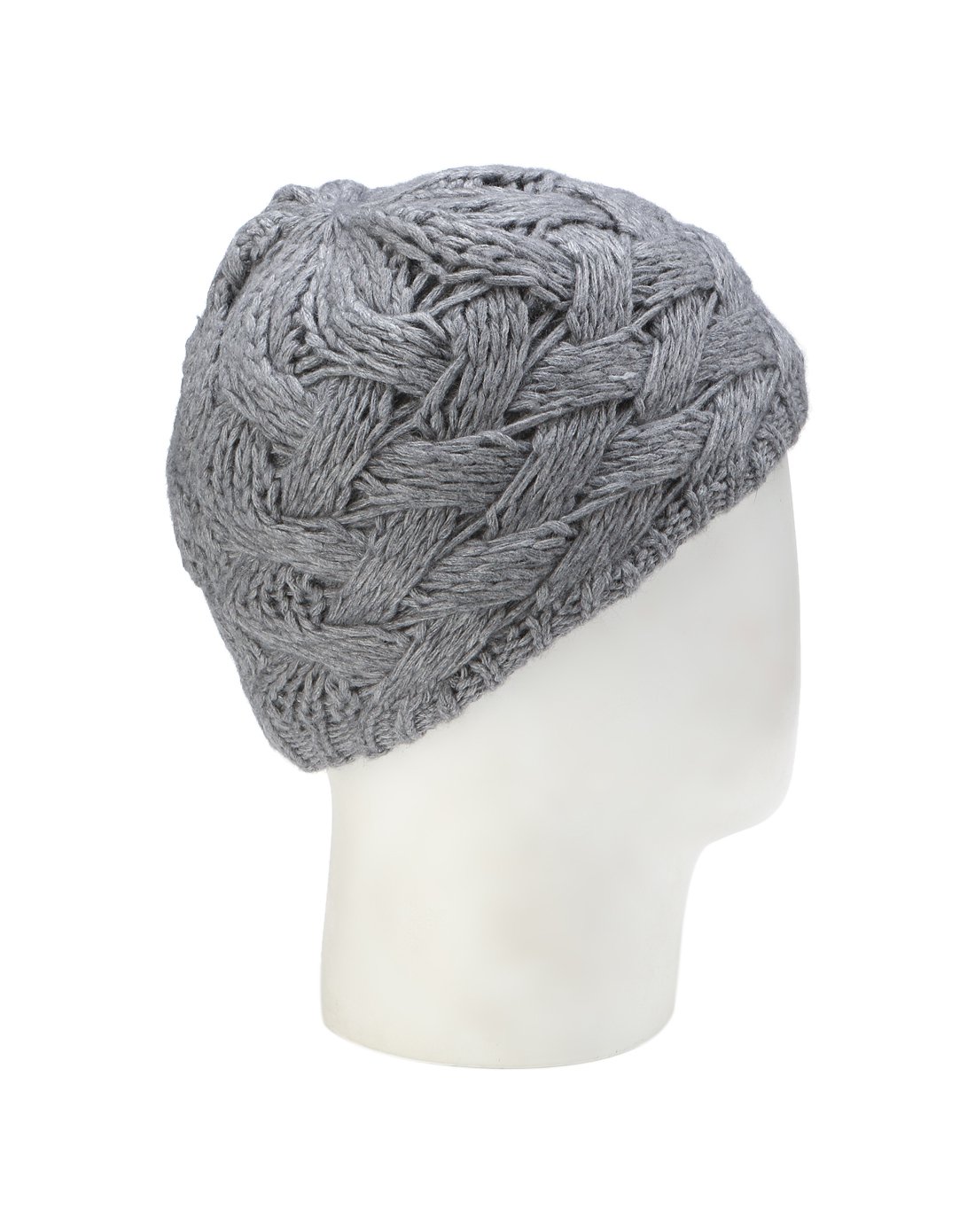 peuterey中性童款灰色编织羊毛混纺毛线帽