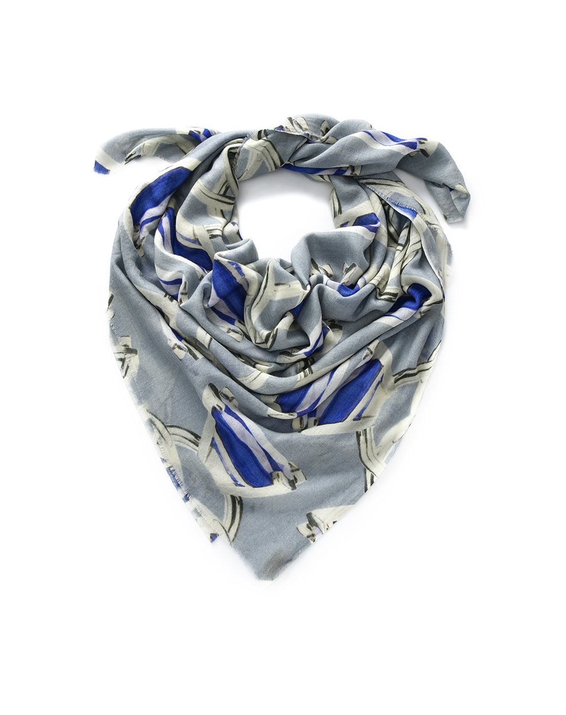 galleria意大利优雅印花围巾galleria 女款数码喷绘丝绒大方巾076-060