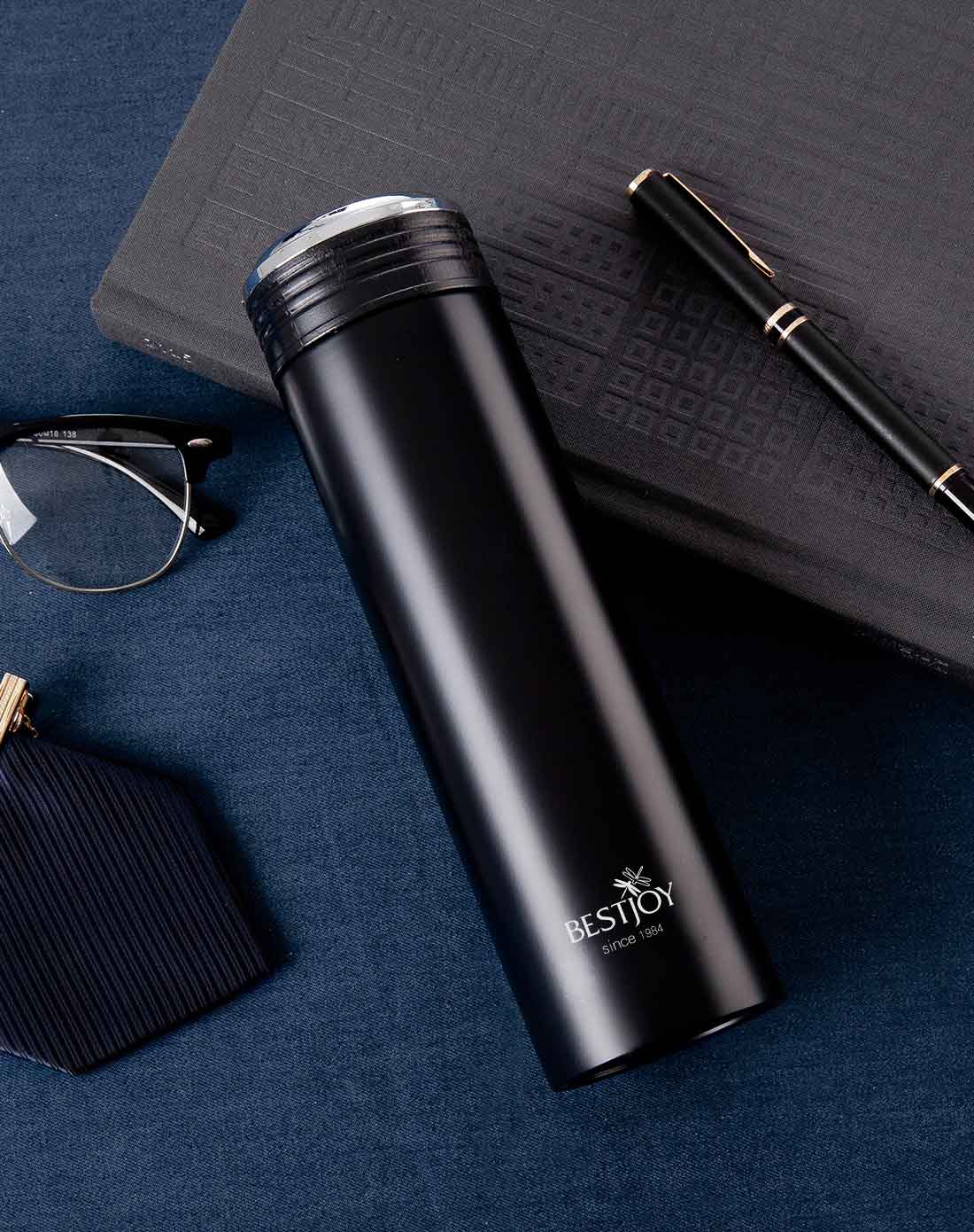 350ml风尚双层真空保温杯-黑色