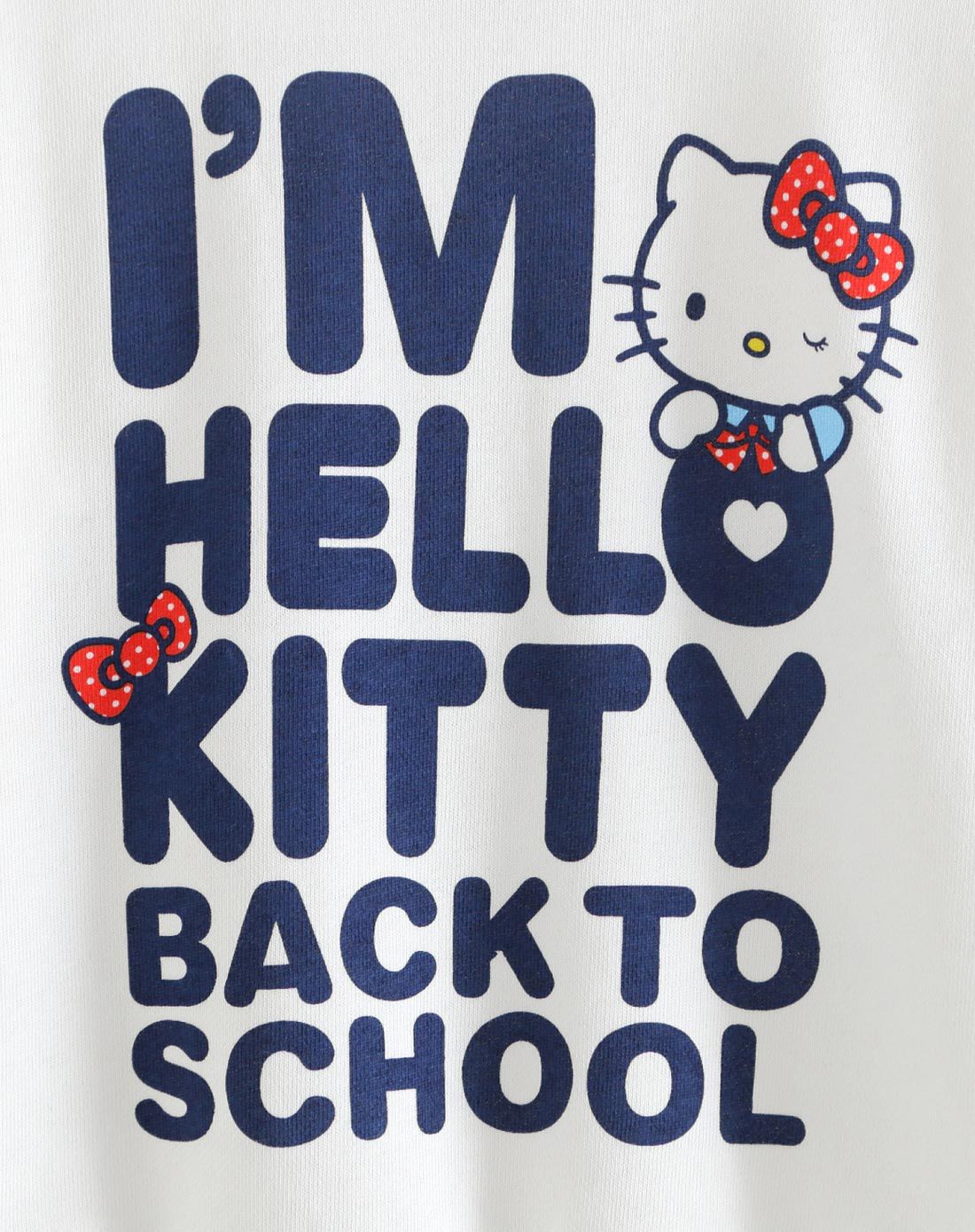 hello kitty女童米白色圆领长袖拼接卫衣k761181b02_唯品会