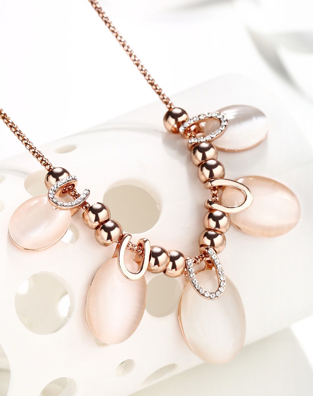 欧美大气时尚海洋之泪项链