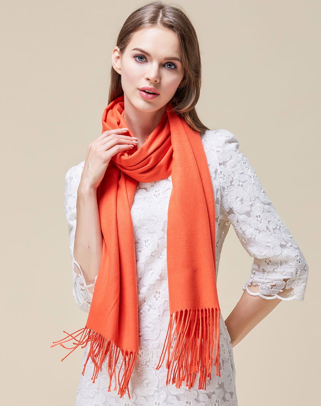 经典百搭款冬季加厚保暖围巾