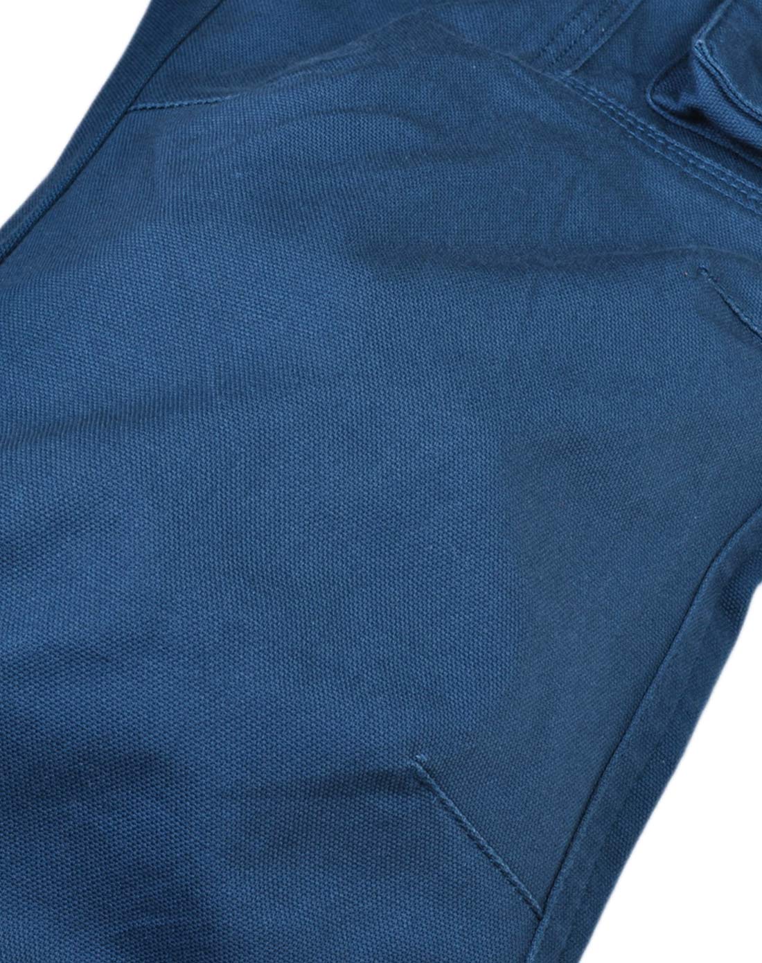 男童铁灰蓝防风透湿裤