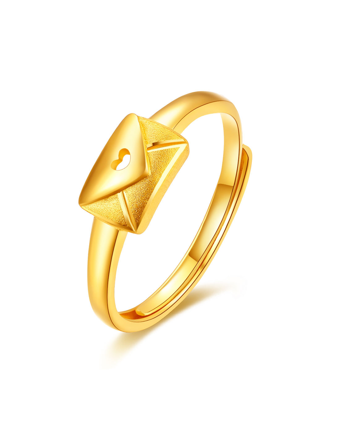 金至尊3dgold爱妻月珠宝专场金至尊 足金信封戒指(计价)约2.