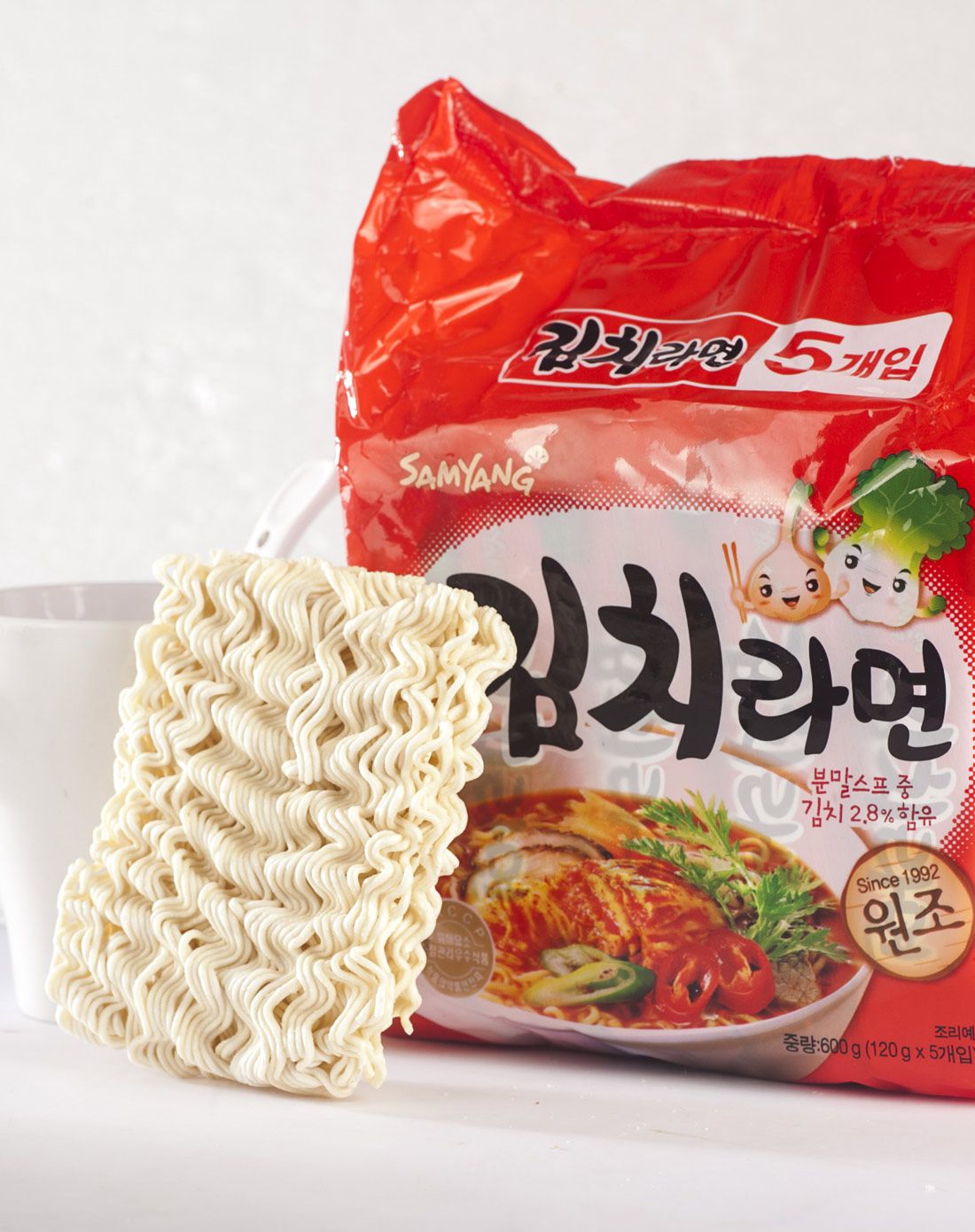 【韩国怎么少得了泡菜】三养泡菜风味拉面120g*5