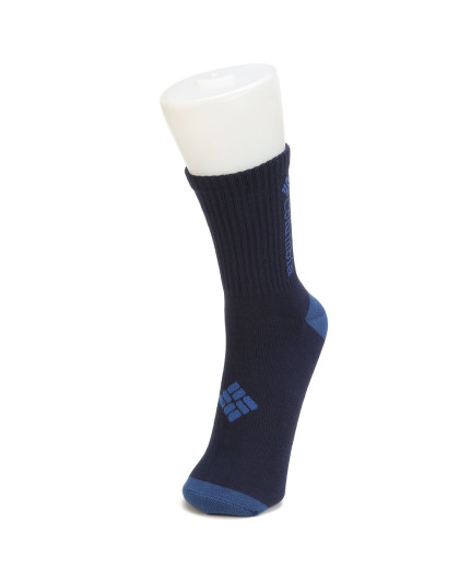 透气舒适 中性款海军蓝色中筒袜子 四对装