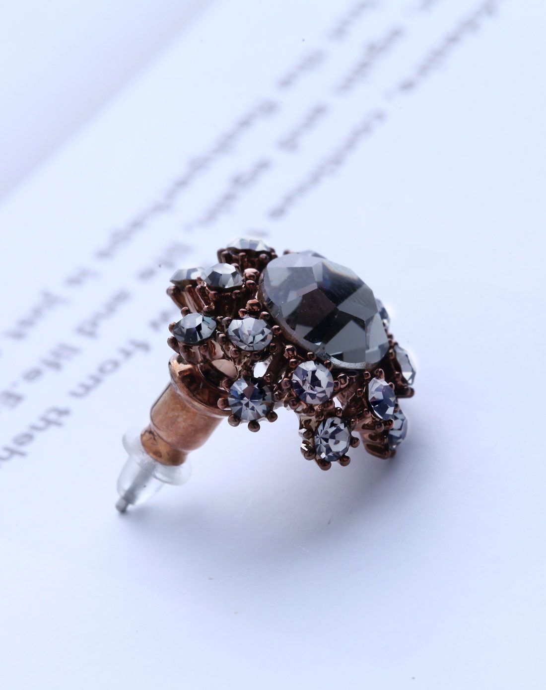 静风格 薇拉夫人奥地利水晶水钻耳钉