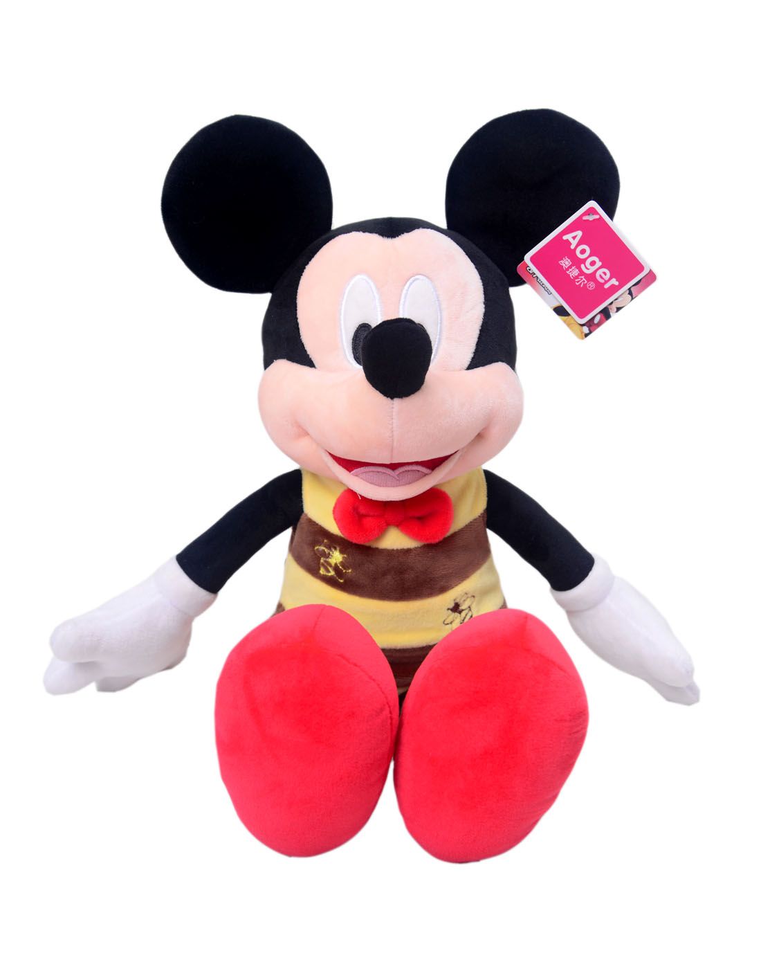 【新品】12寸蜜蜂迪士尼系列(米奇)毛绒公仔布娃娃坐高30cm