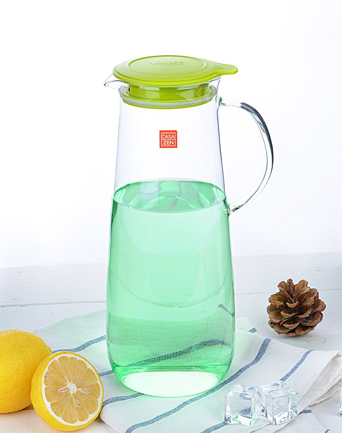 乐扣乐扣casazen耐热玻璃水壶 1500ml 绿色