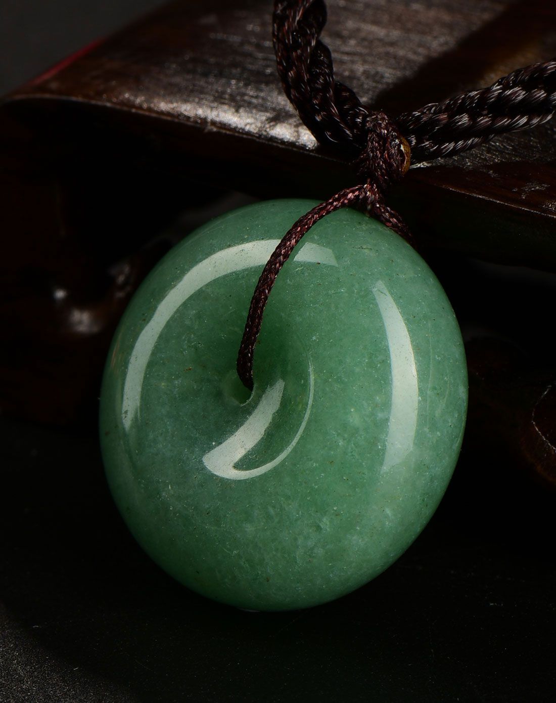 天然东陵玉平安扣吊坠