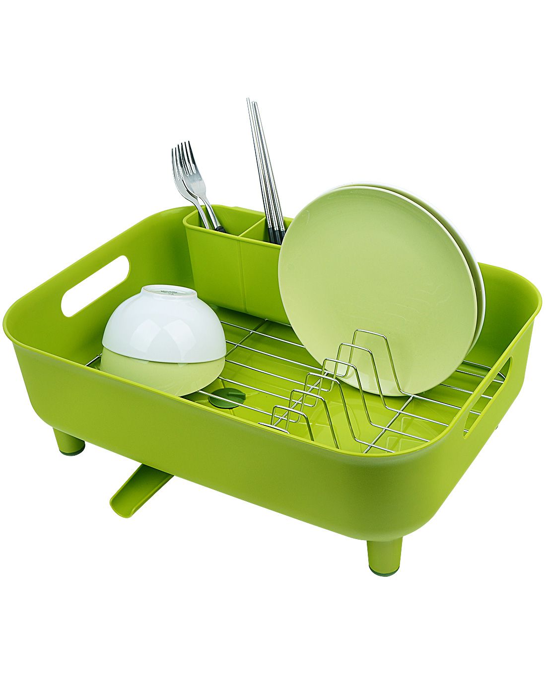 乐扣乐扣多功能沥水架碗架置物架 绿色