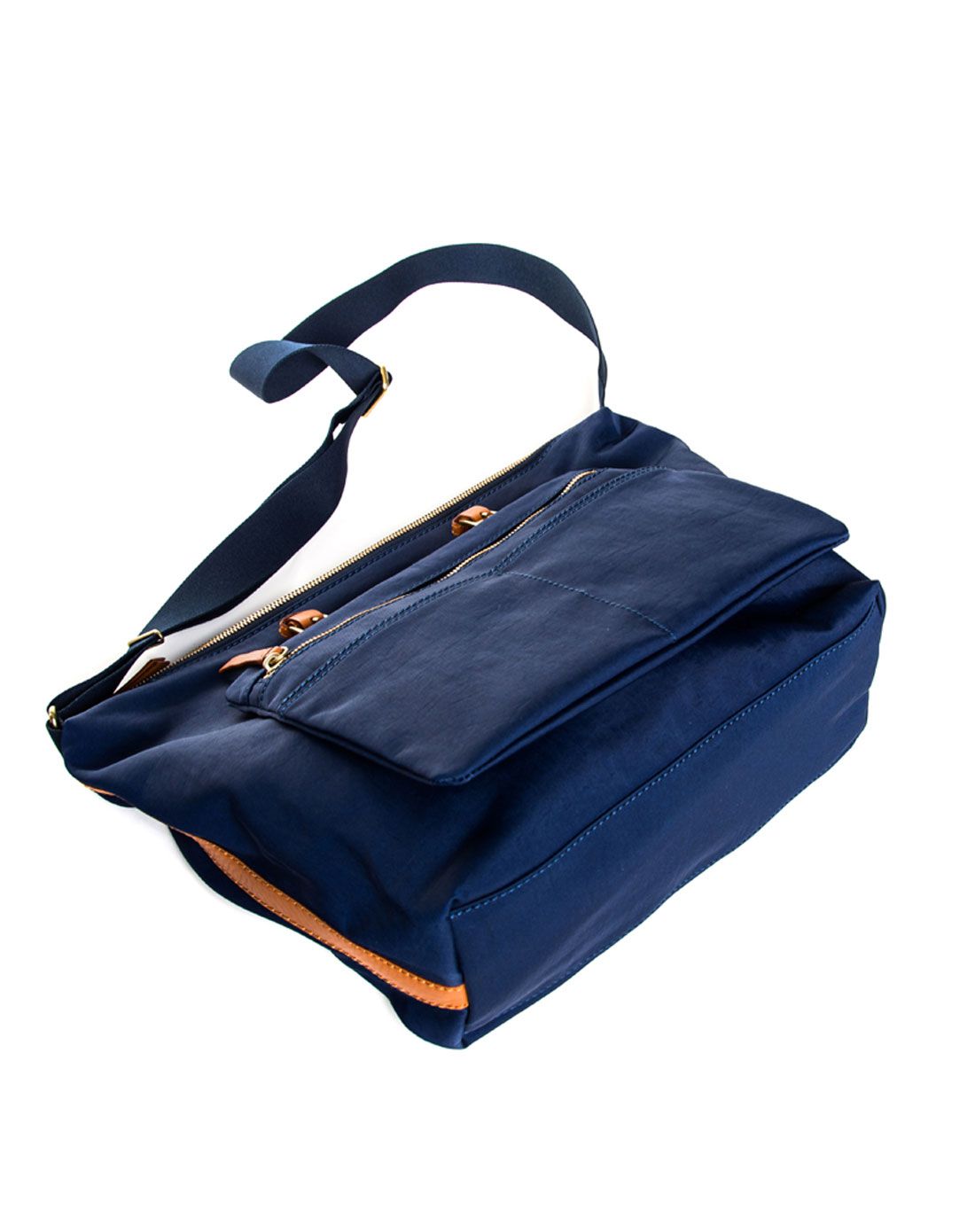 porter international潮流中性深蓝色柔感尼龙可分体式m号子母邮差包