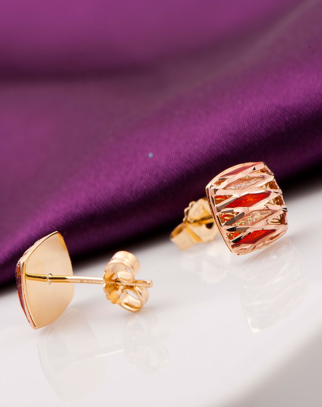 chj 初语 18k金耳钉