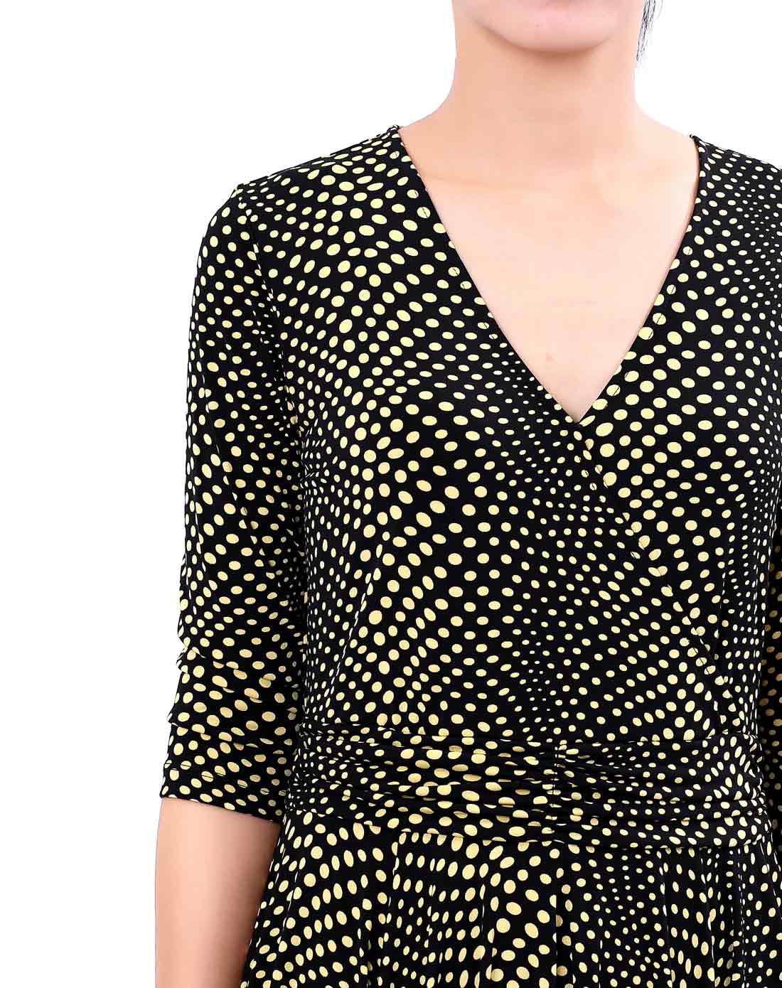 inq莹蔻优雅印花时尚修身连衣裙adxl009098-835_唯品会