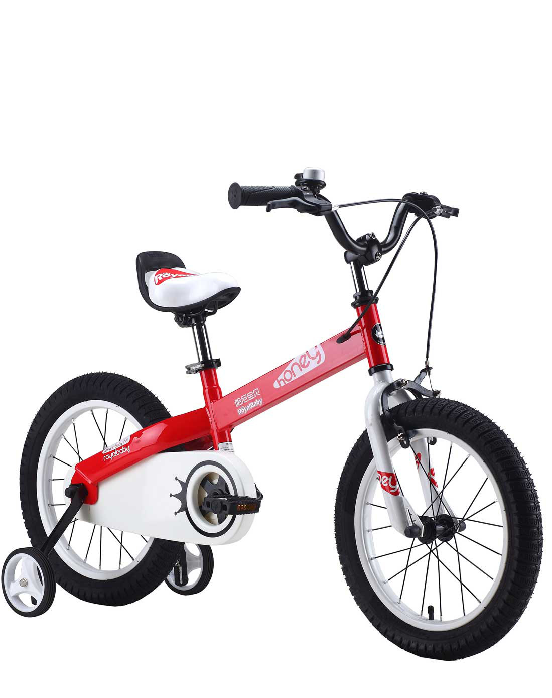 12寸儿童自行车哈尼宝贝红色2-4岁男孩女孩生日礼物