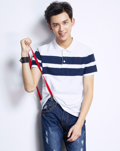 (特惠)【吴磊明星同款】白色polo衫