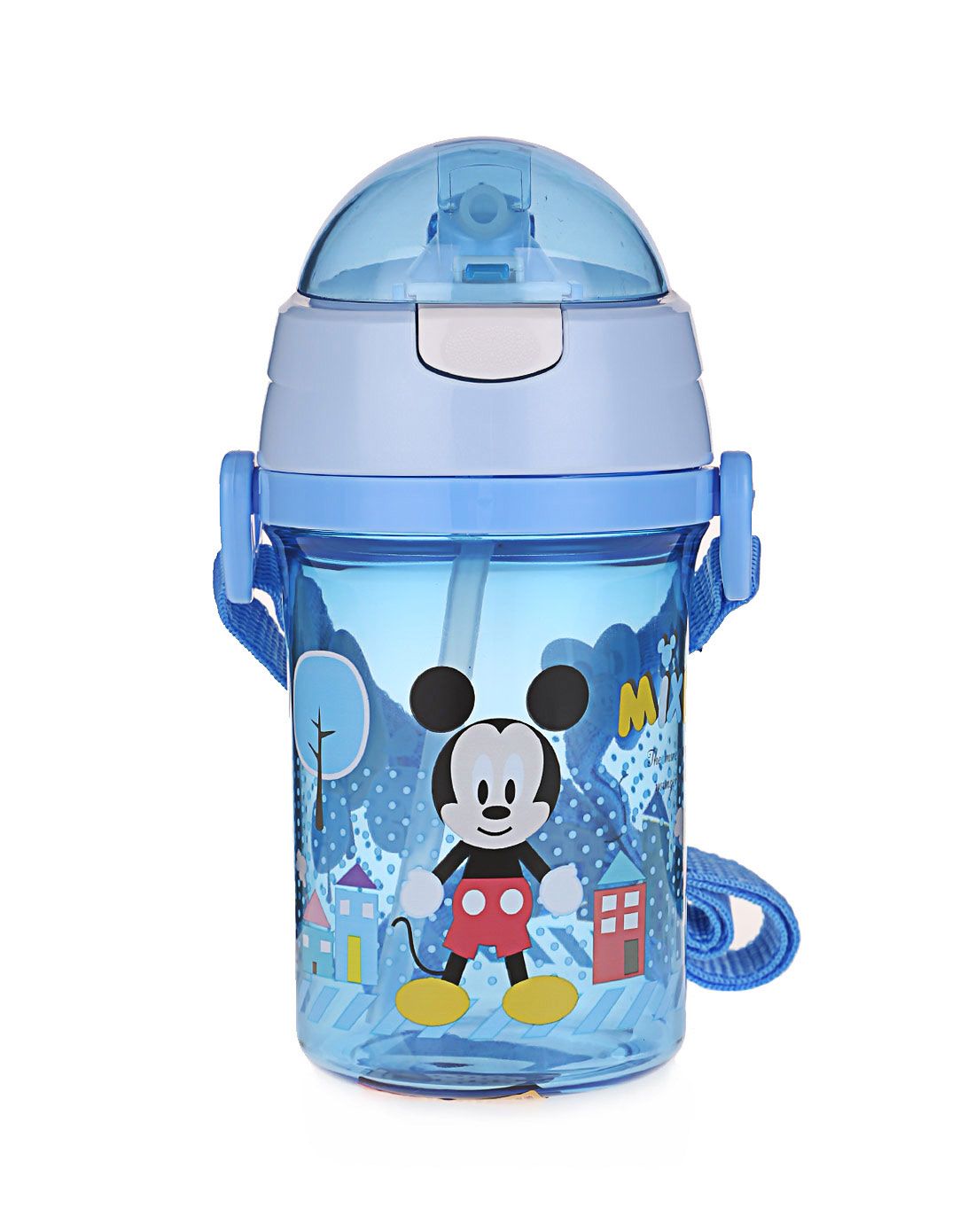 400ml透明盖学生水壶中性蓝色