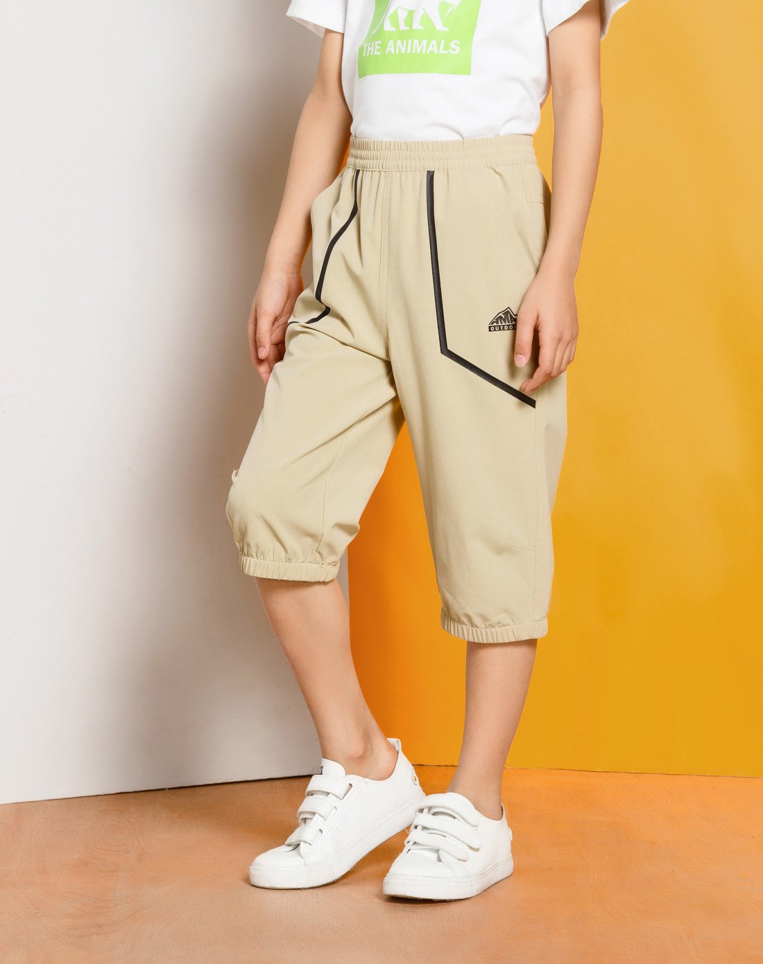 防风速干 男中大童款七分裤 男童童装