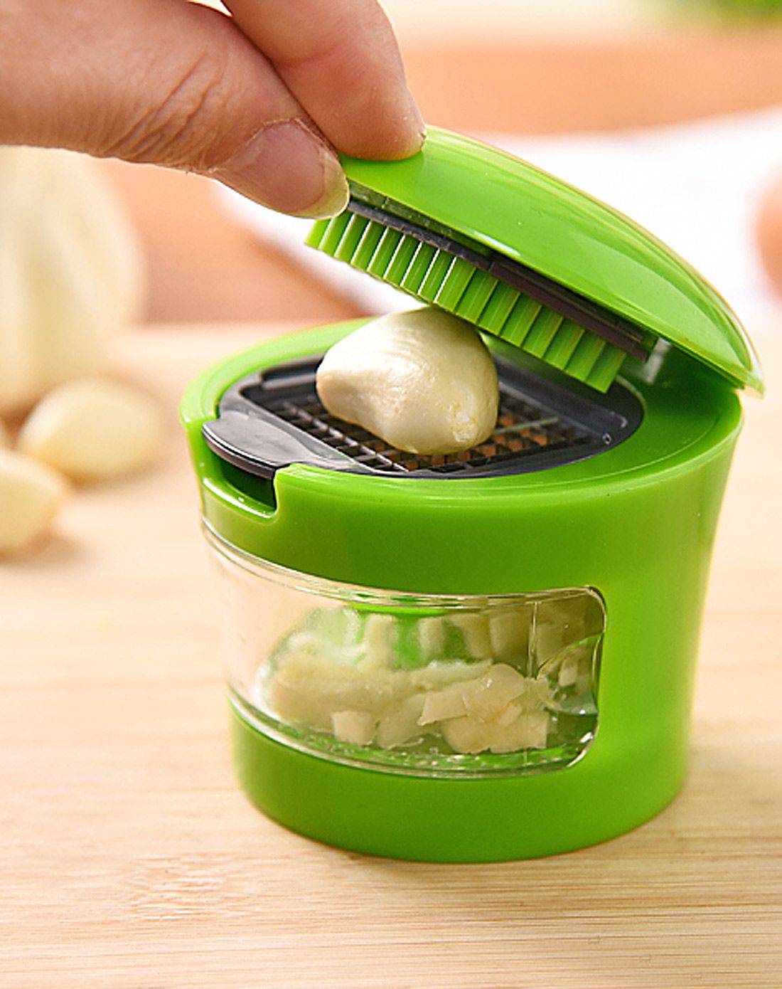 带盖按压式磨蒜器