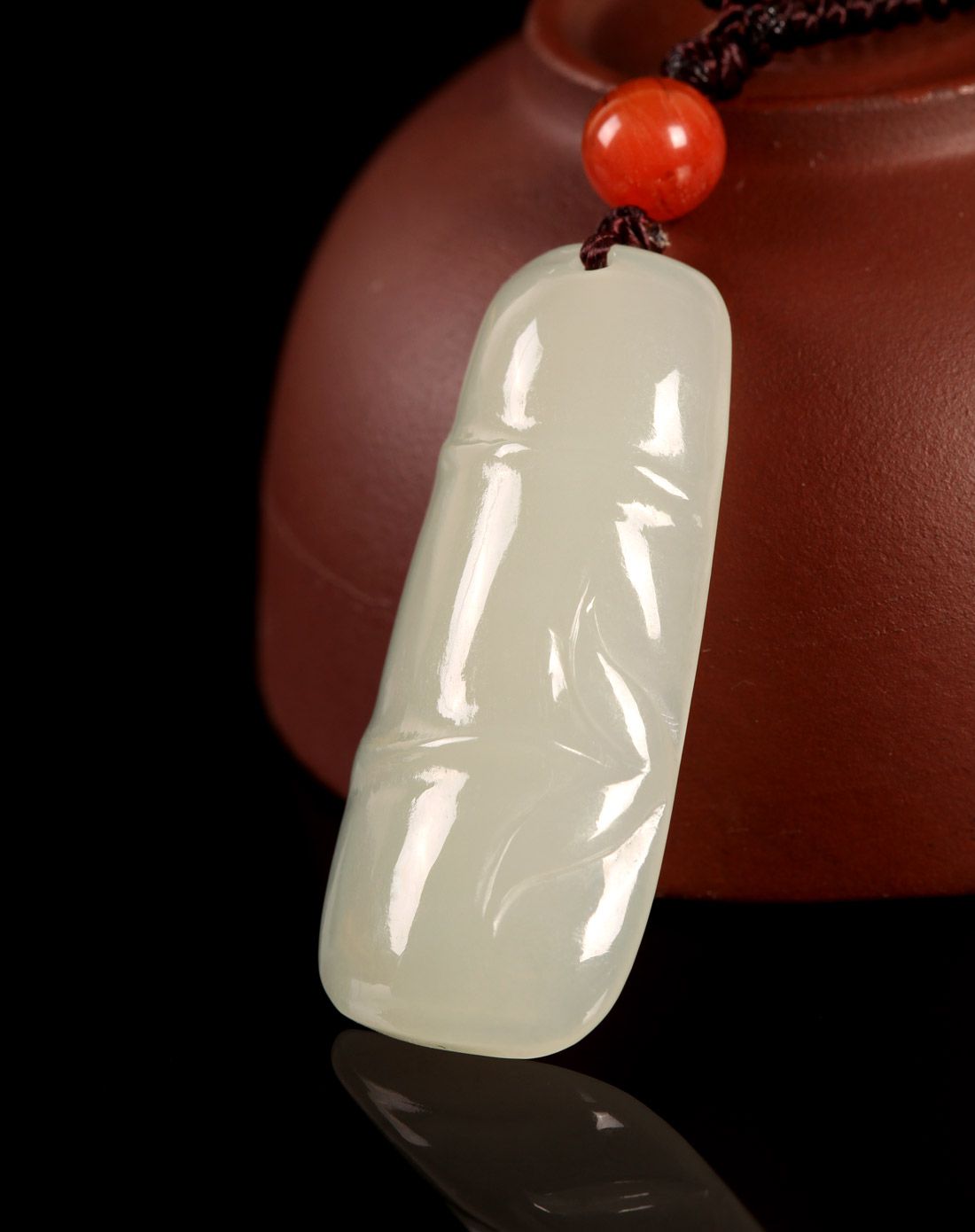 世玺仁合 和田玉节节高升吊坠