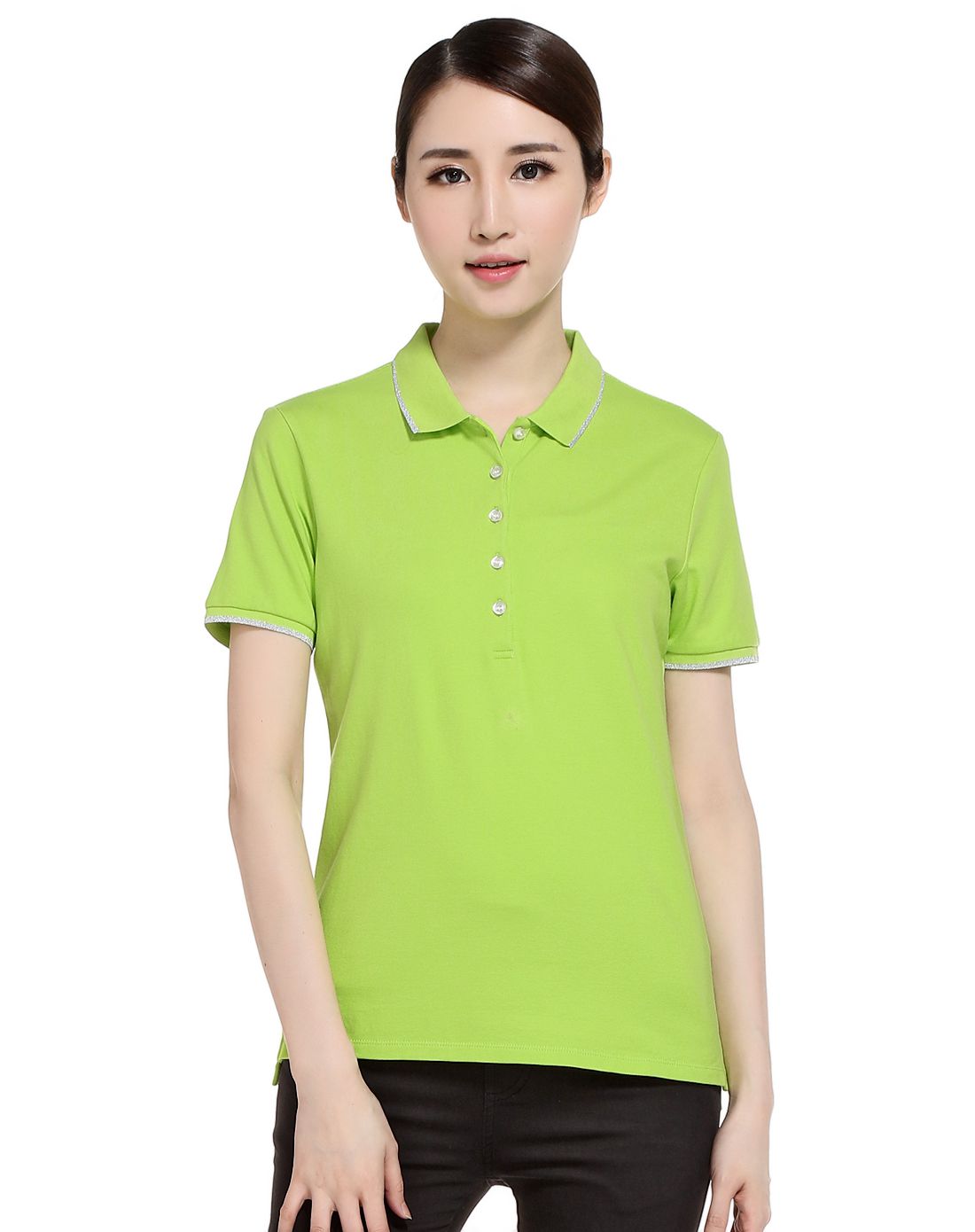 鄂尔多斯erdos男女装女款浅绿色经典舒适短袖t恤8465151052_唯品会