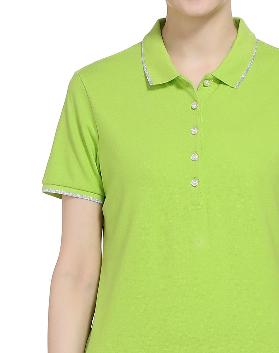 女款浅绿色经典舒适短袖t恤