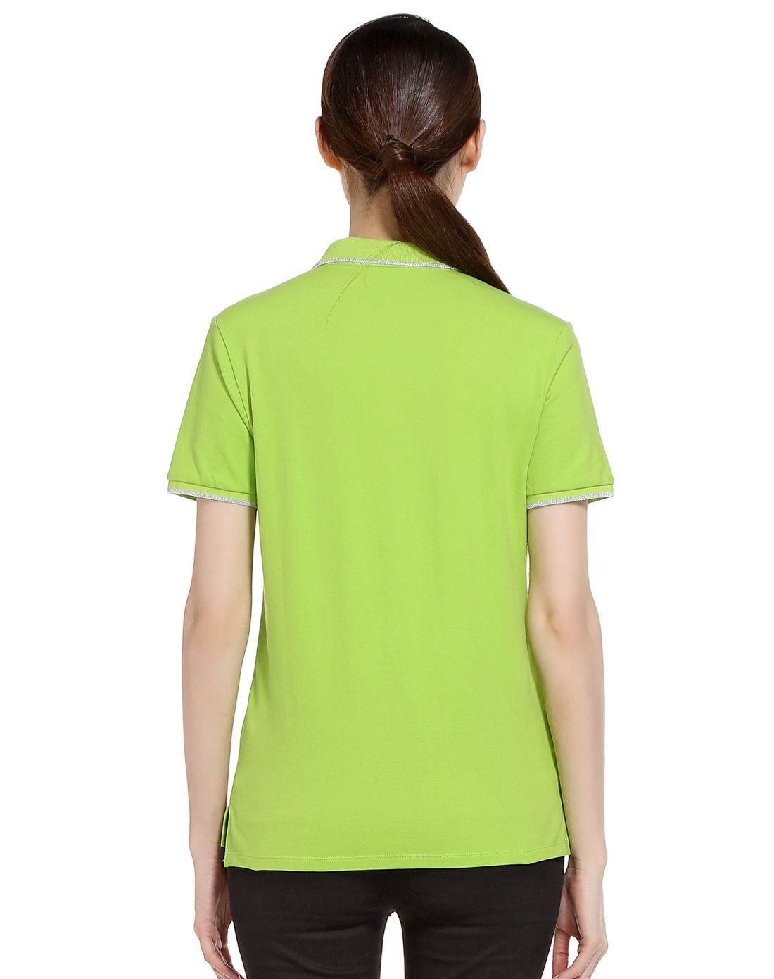 女款浅绿色经典舒适短袖t恤