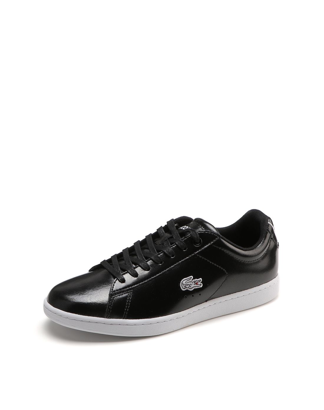 鳄鱼lacoste男女鞋包配件专场女款黑色经典百搭休闲鞋w4110p02hi2