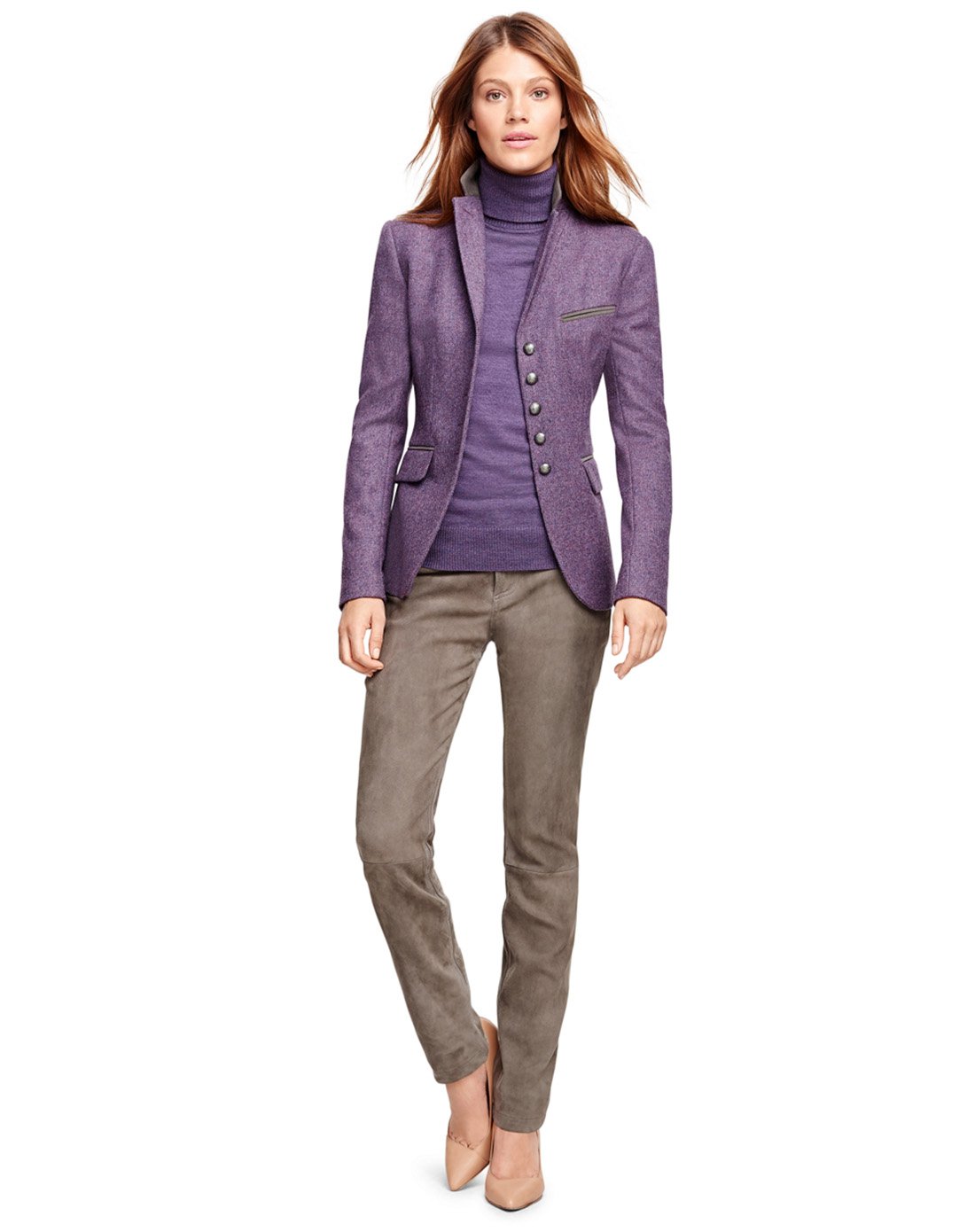 brooks brothers女款羊毛休闲西服