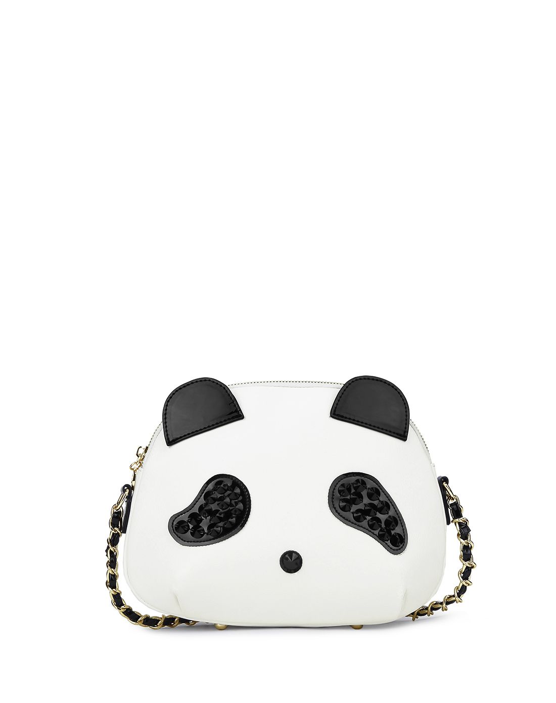 熊猫白潮趣链条小包可爱黑白熊猫斜挎包