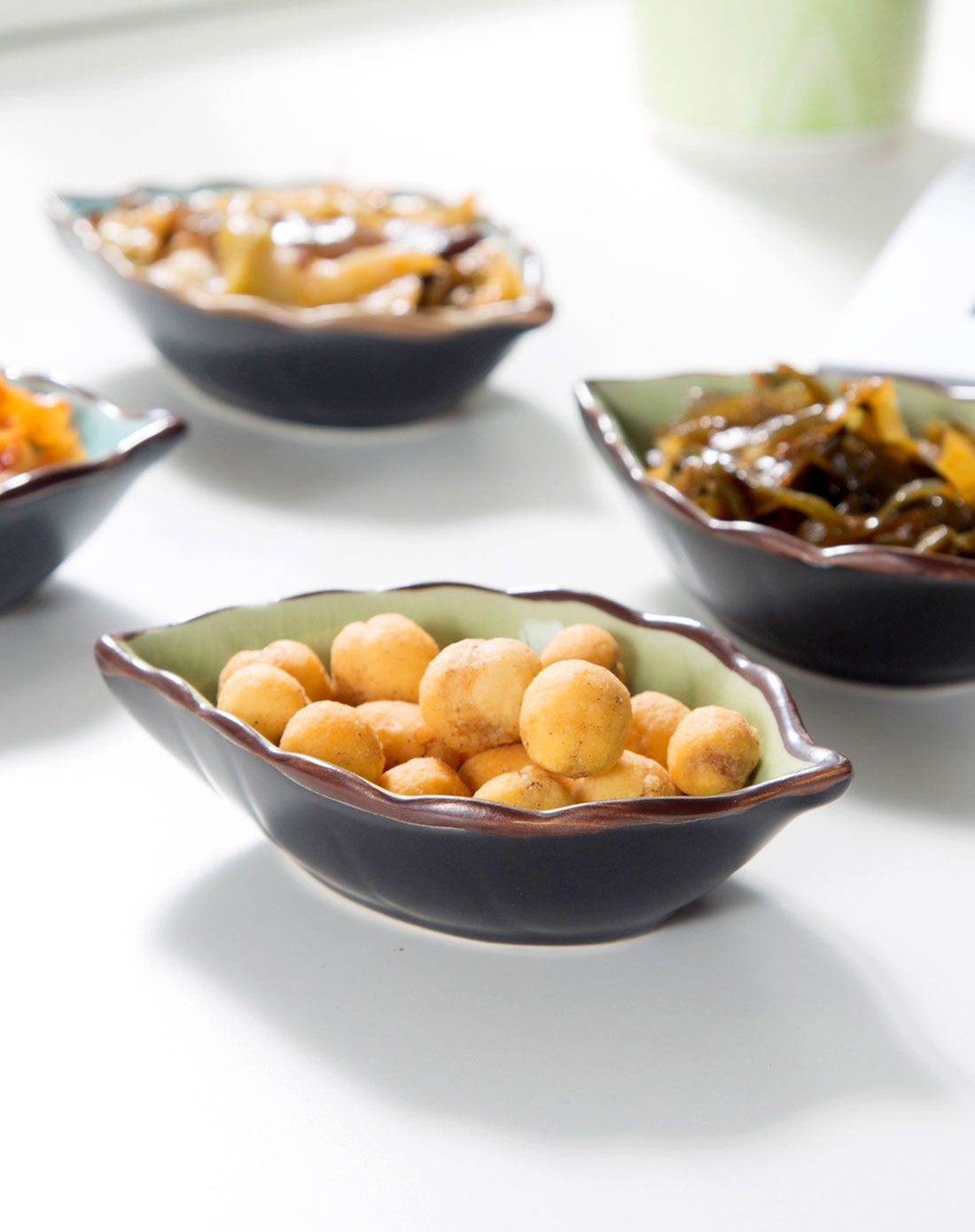 4个陶瓷小碟子味碟醋碟酱料碟酱油碟调料调味碟