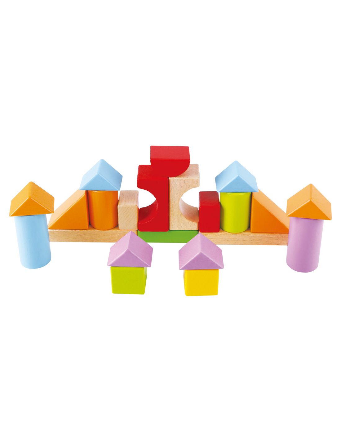 德国hape12m 基础启蒙益智40块益智积木e8306