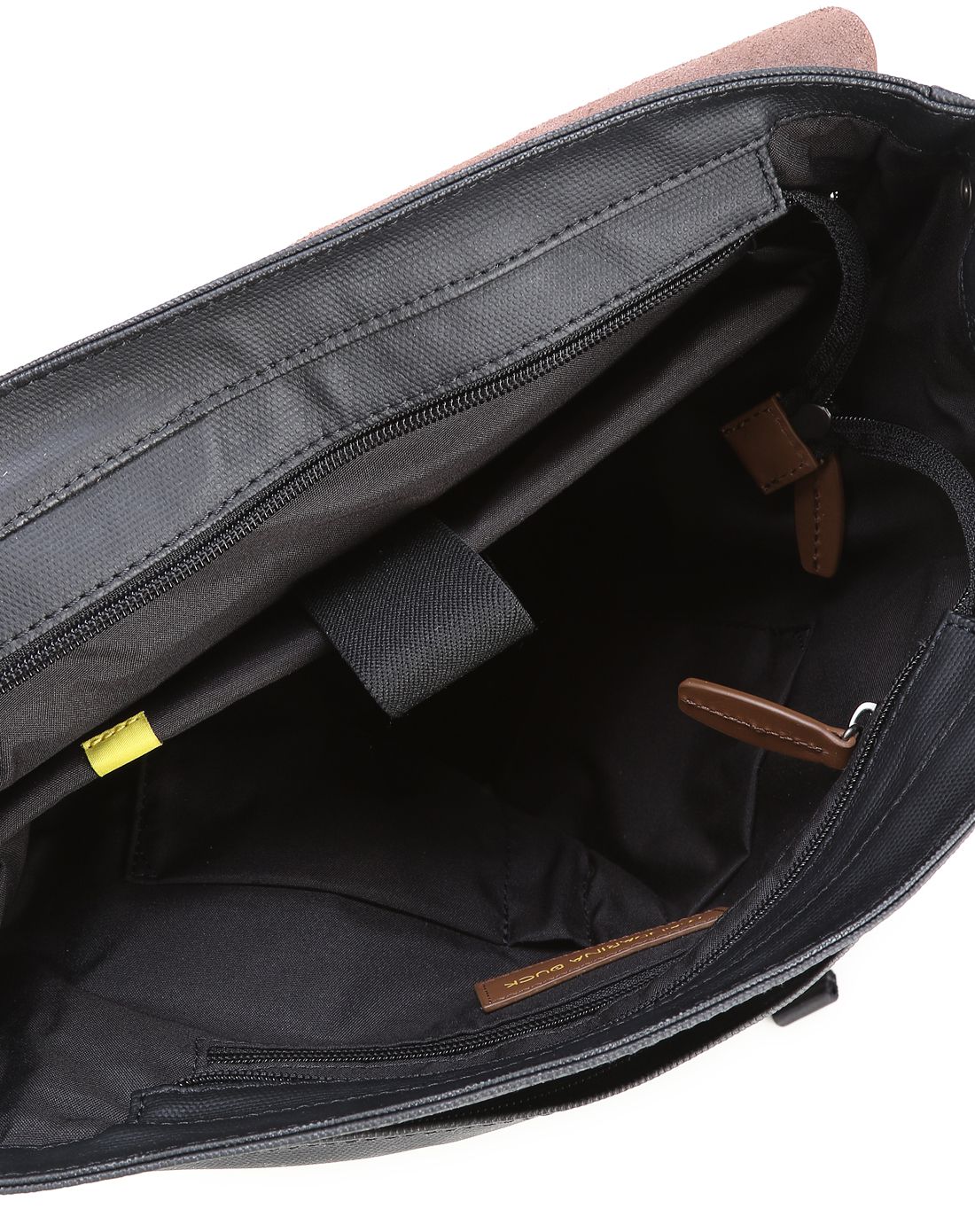 mandarina duck男款黑棕搭配时尚实用双肩包mdak621pt109n_唯品会