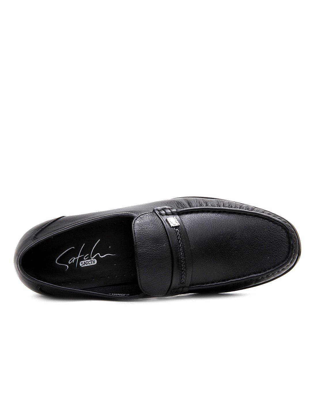 沙驰satchi黑色牛皮正装鞋bq152123_唯品会