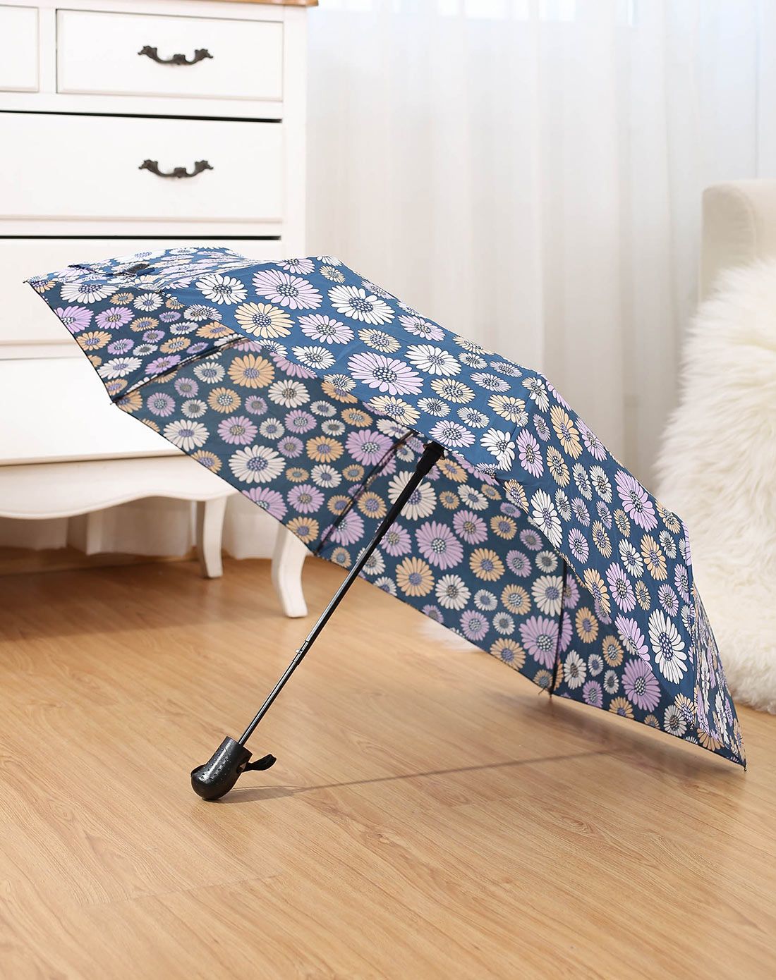 可折叠防晒晴雨伞小雏菊雨伞(颜色随机)