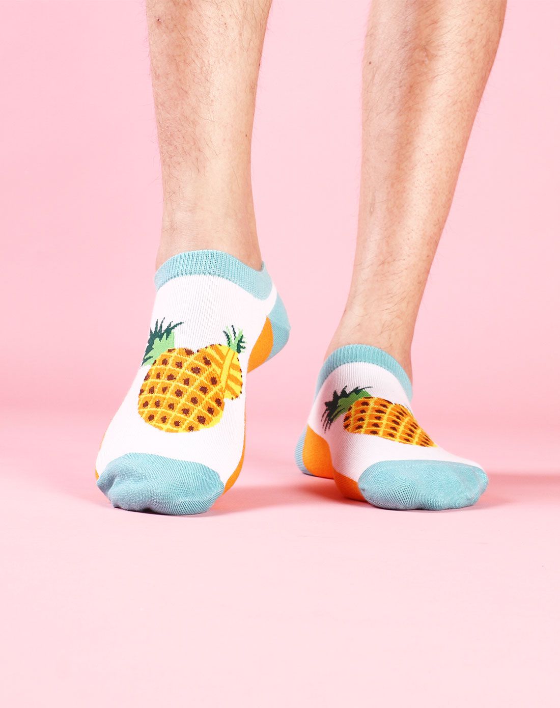 cotton pop (菠萝)水果密语男士船袜精品1双装