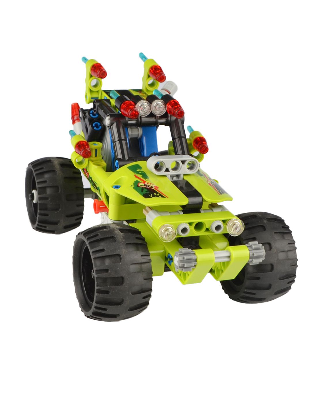 双鹰回力积木沙漠越野车