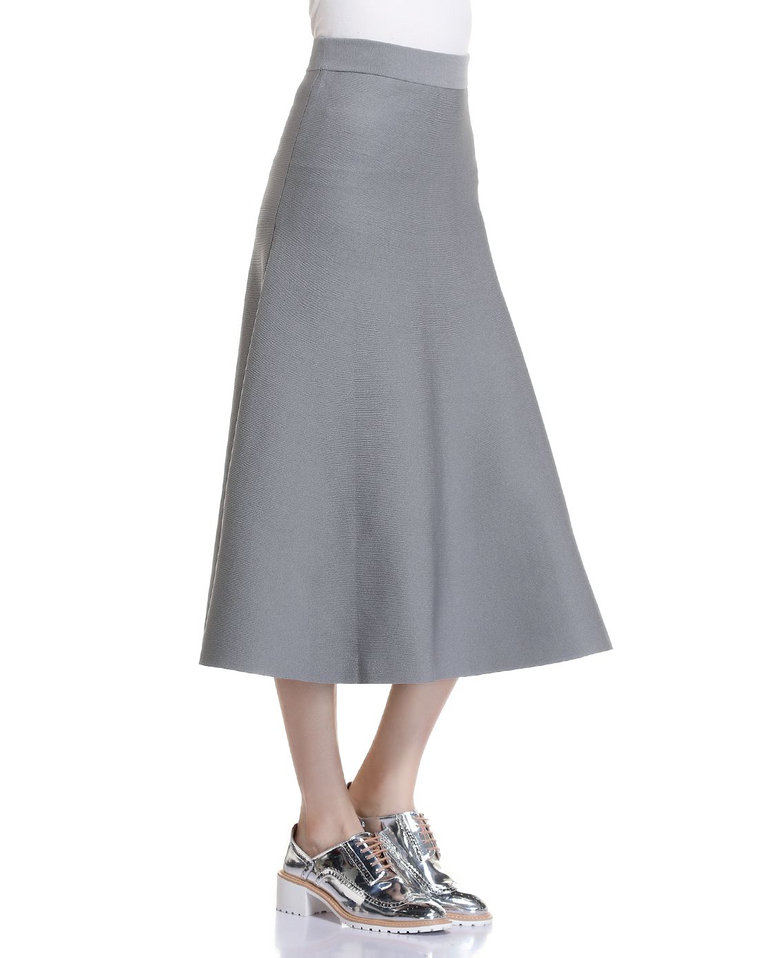 灰色休闲简约裙子
