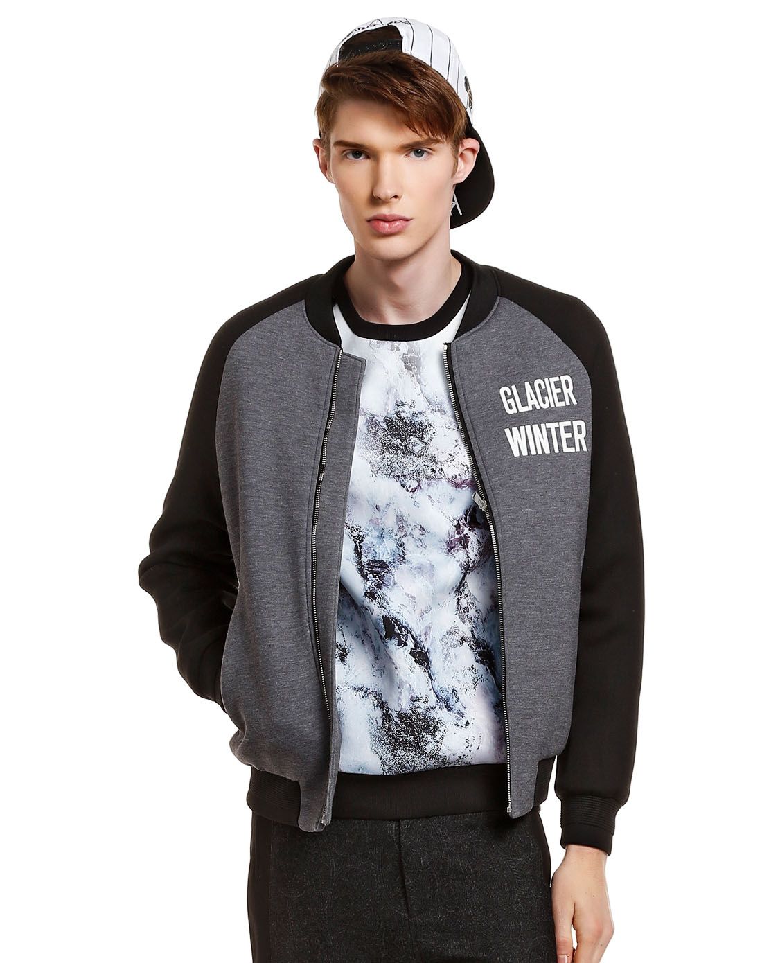 马克华菲mark fairwhale jeans灰/黑色潮流时尚长袖外套7154107204098