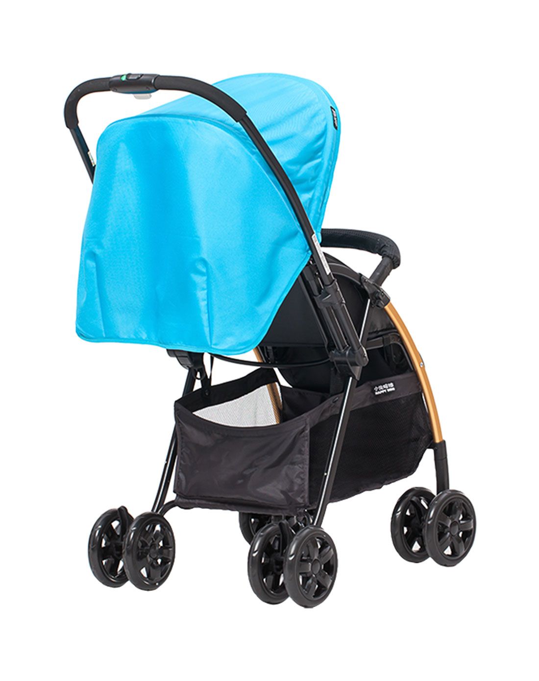 小龙哈彼 轻便一键折叠可躺婴儿推车(蓝色)