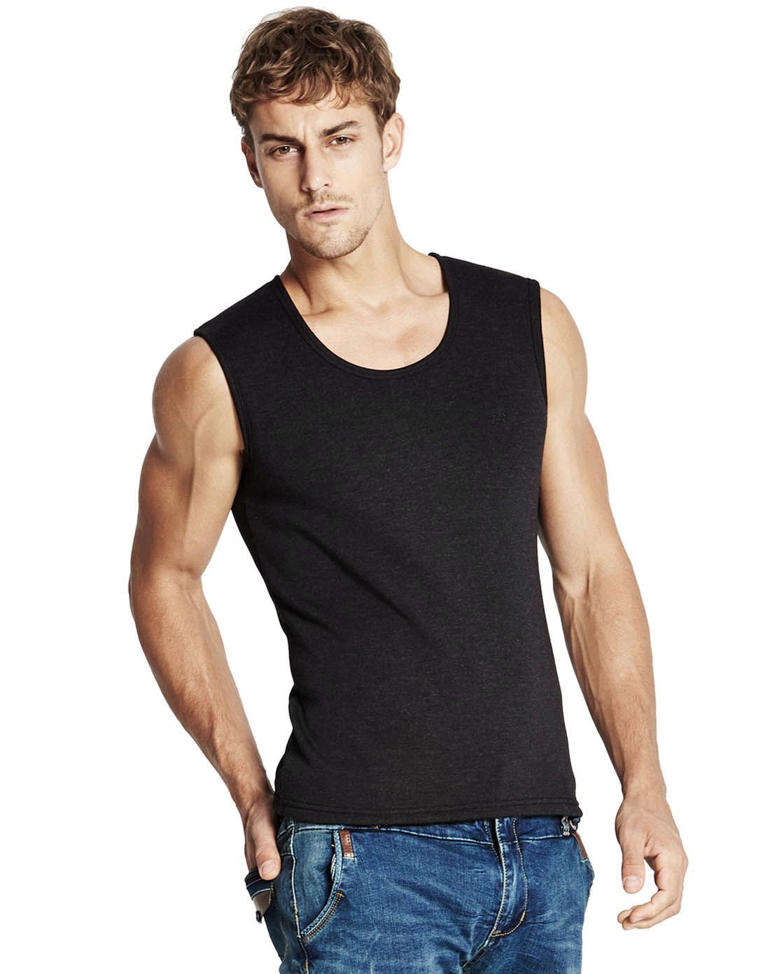 男士发热纤维保暖背心