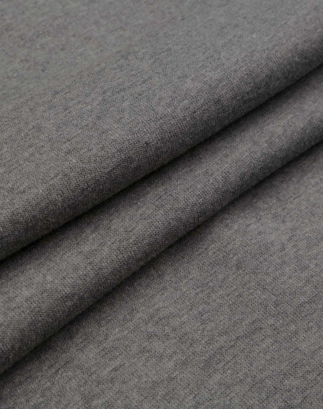 男款深麻灰颈部膝盖羊毛贴片暖绒内衣套装