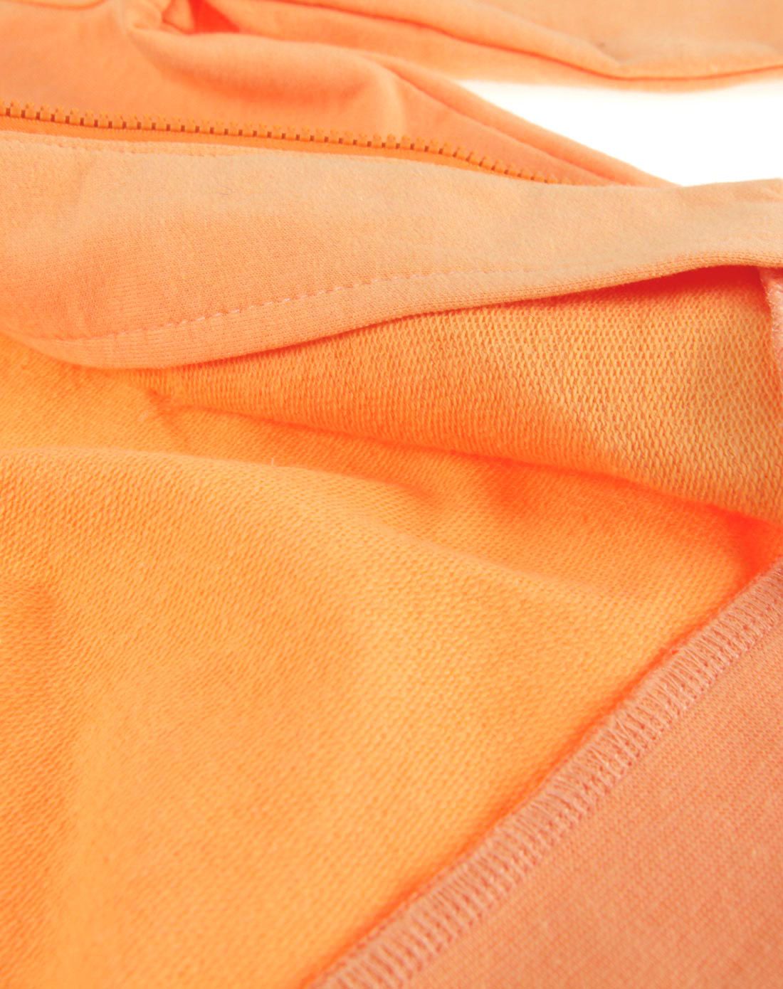 女童浅桔黄休闲卡通长袖外套