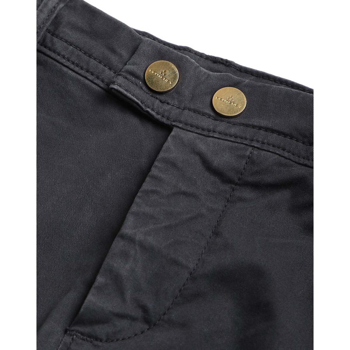 peuterey女款炭黑色修身休闲长裤