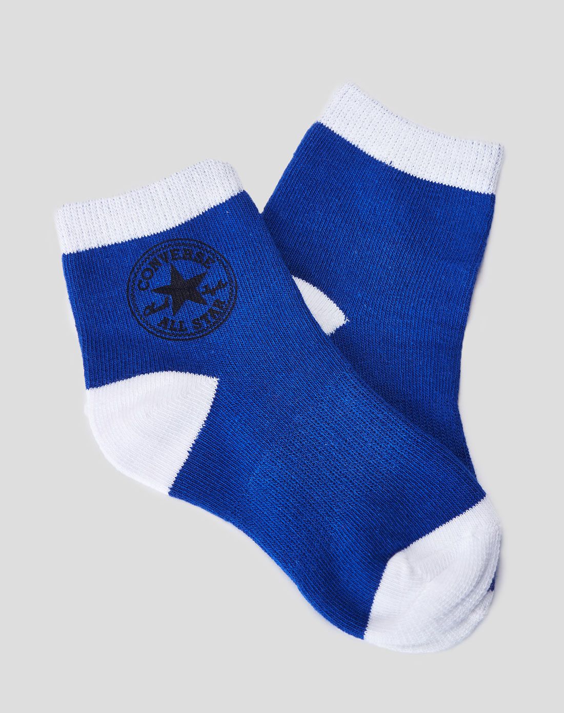 converse 中性蓝/白袜子