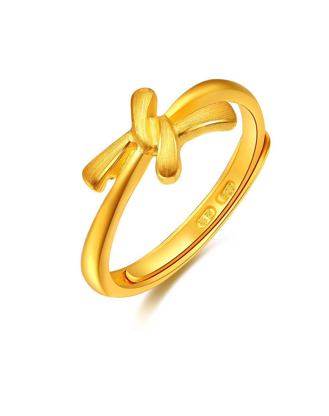 金至尊3dgold珠宝专场金至尊 足金拉丝时尚戒指(计价)约3.