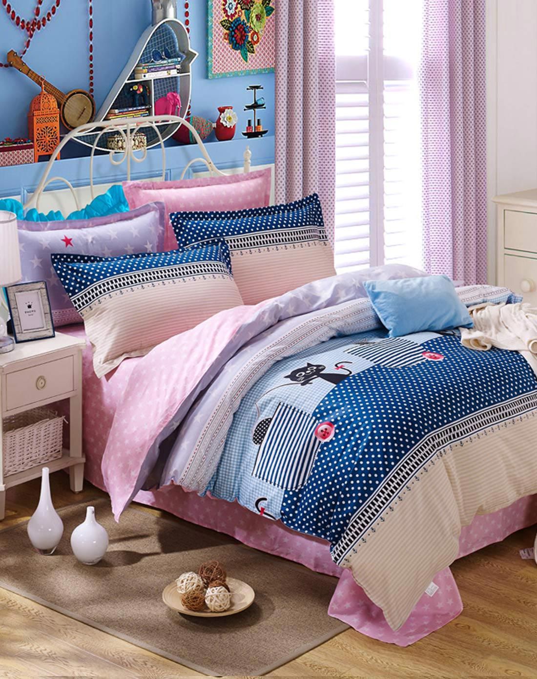 全棉印花儿童三件套 温暖之家 160*210